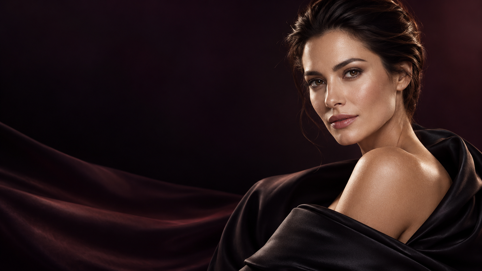 Woman with confident natural expression
